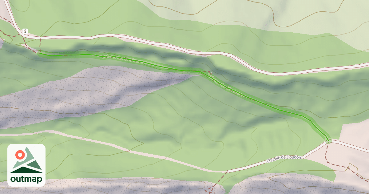 Map of Balcon du Tholonet