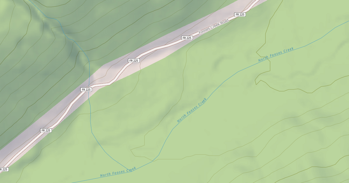 Map preview of FOOSES CREEK SPUR D