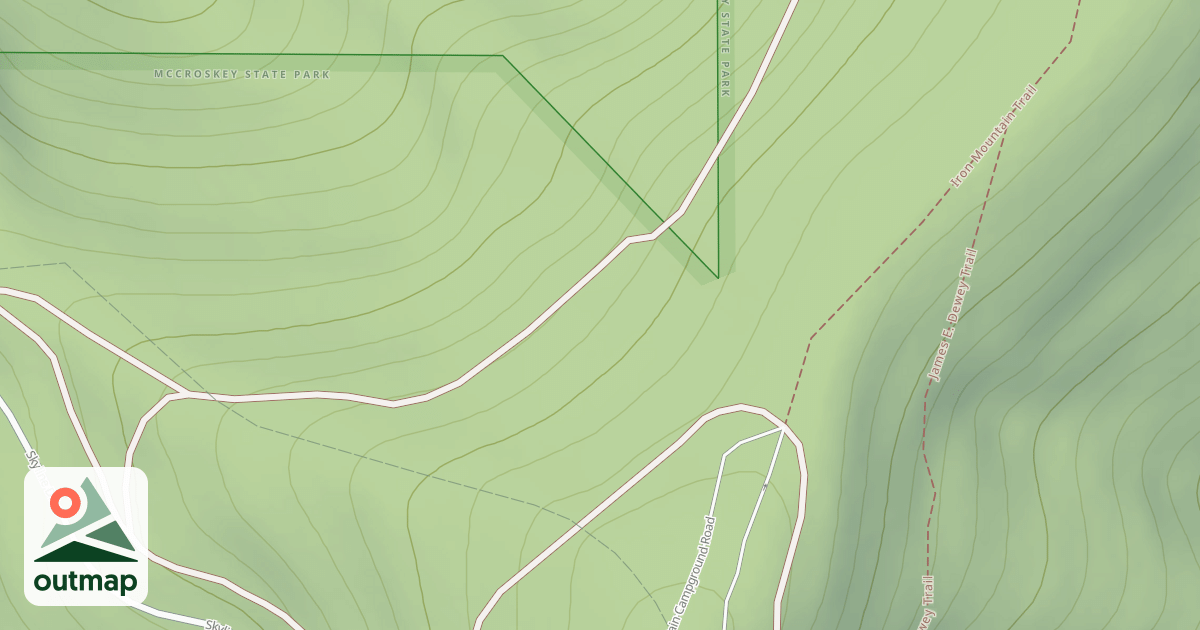 Map of Iron Mtn Trail