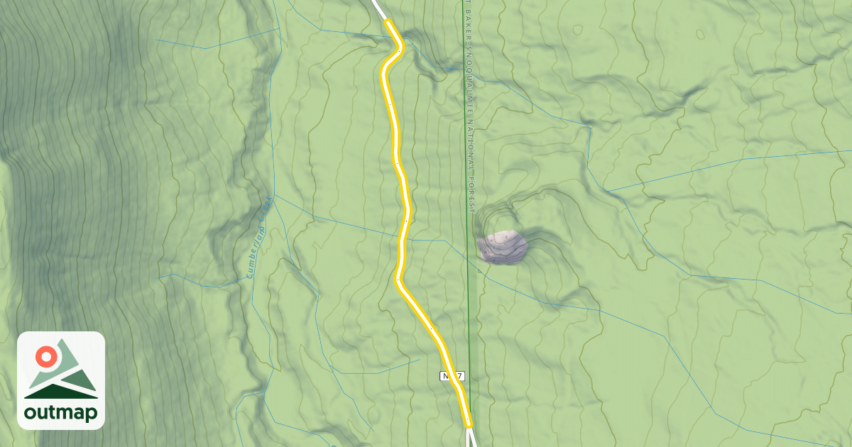 Map of Finney-Cumberland Road