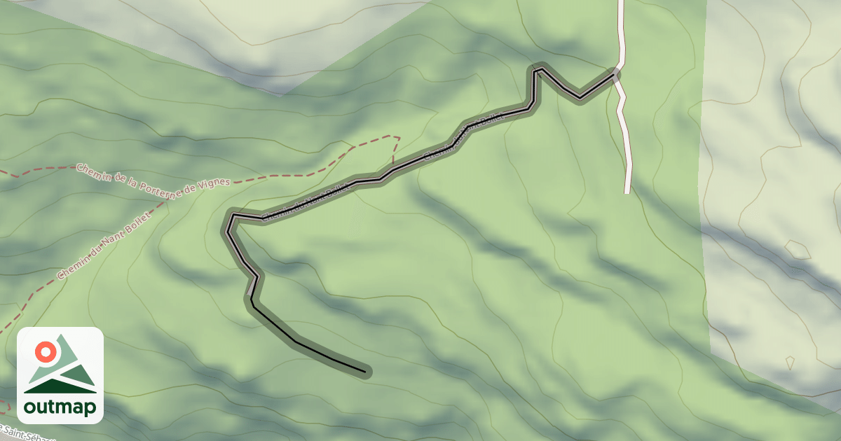 Map of Chemin du Nant Bollet