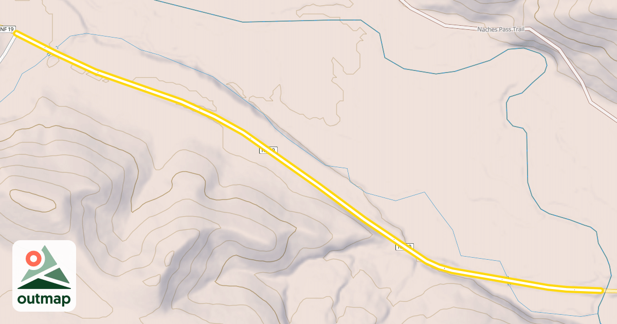 Map of Little Naches Road