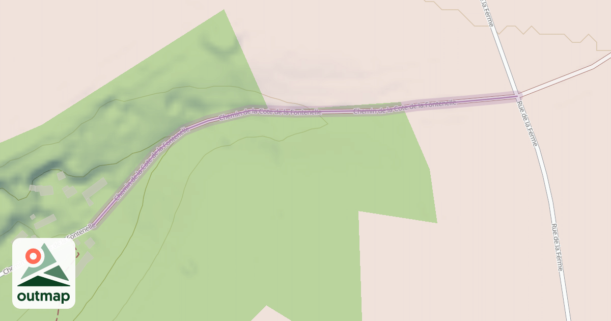 Map of Chemin de la Cote de la Fontenelle