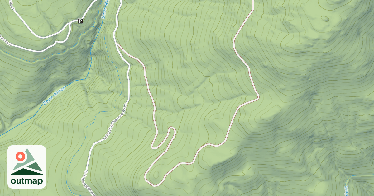 Map of LOWER BEAR RIVER