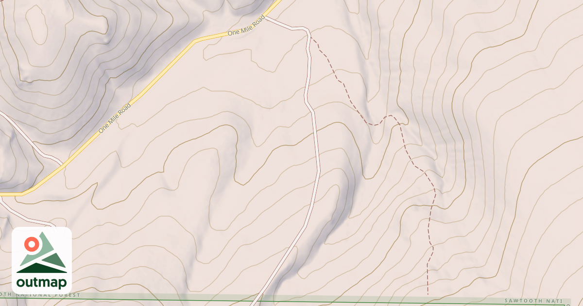 Map of ONE MILE SPUR D