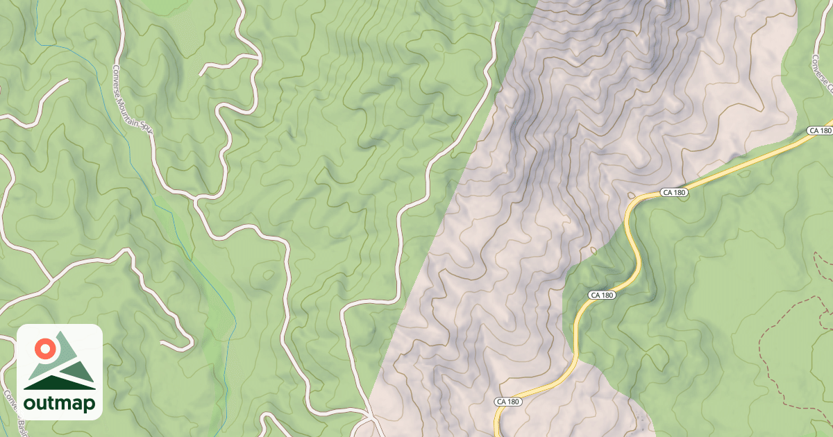 Map of CONVERSE RIDGE