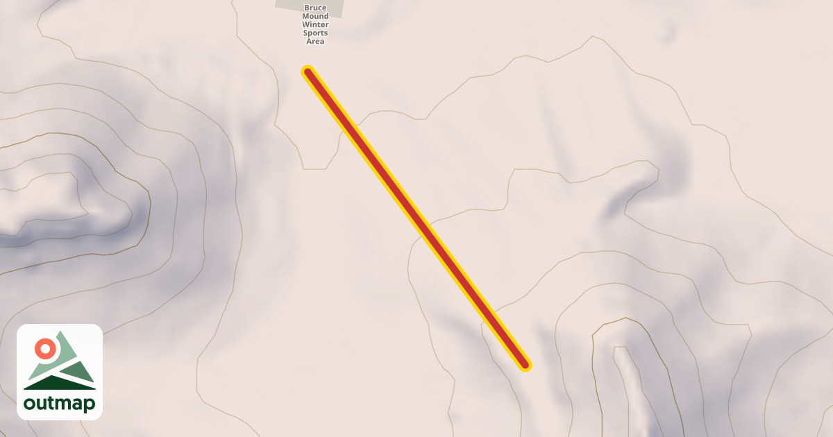 Map of Beginner T-Bar
