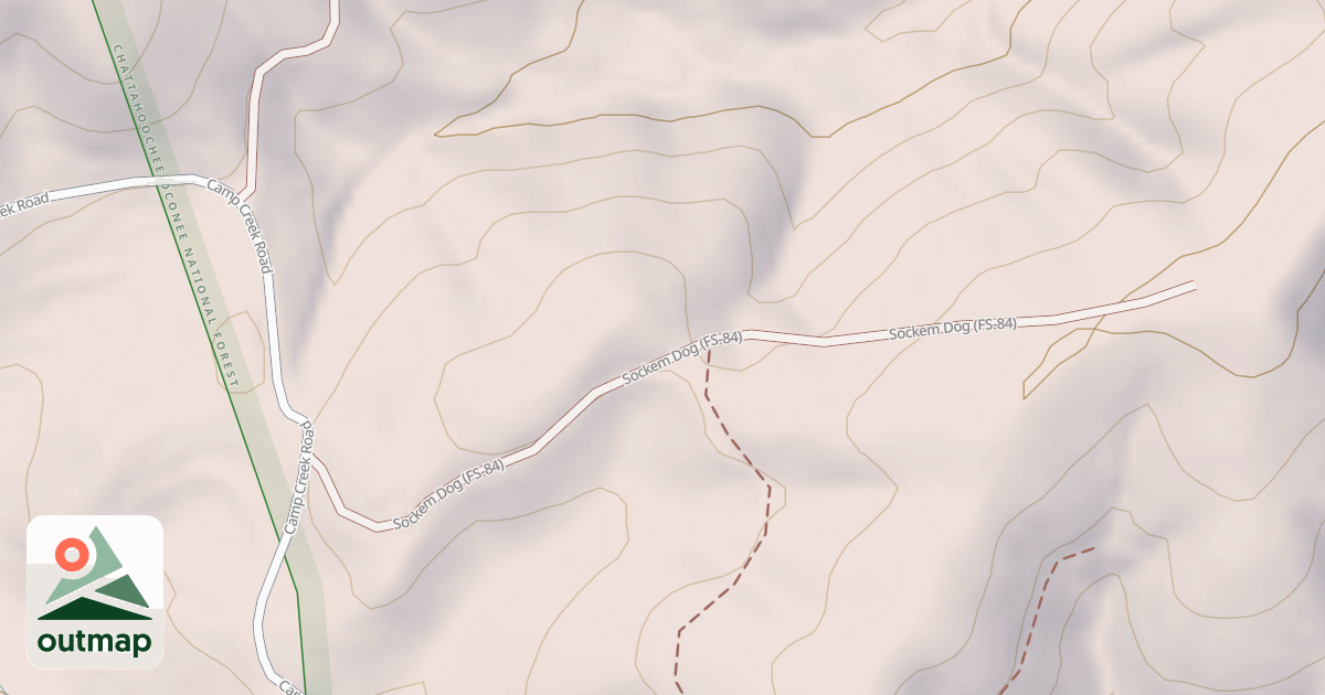 Map of SOCKEM DOG