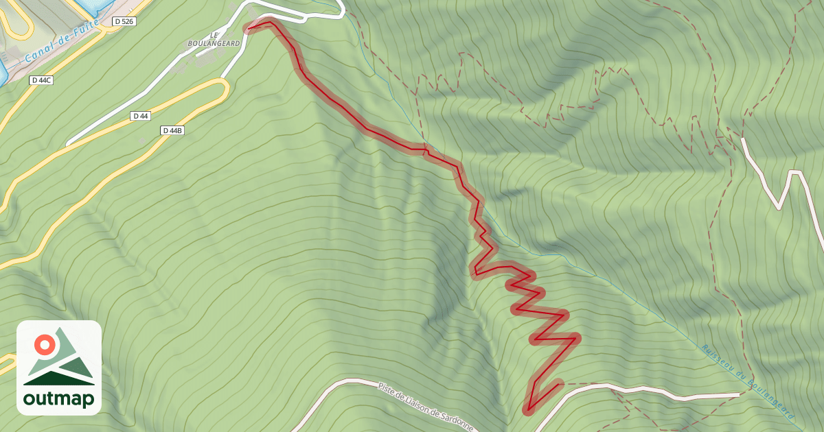 Map of Sentier Boulangeard 2
