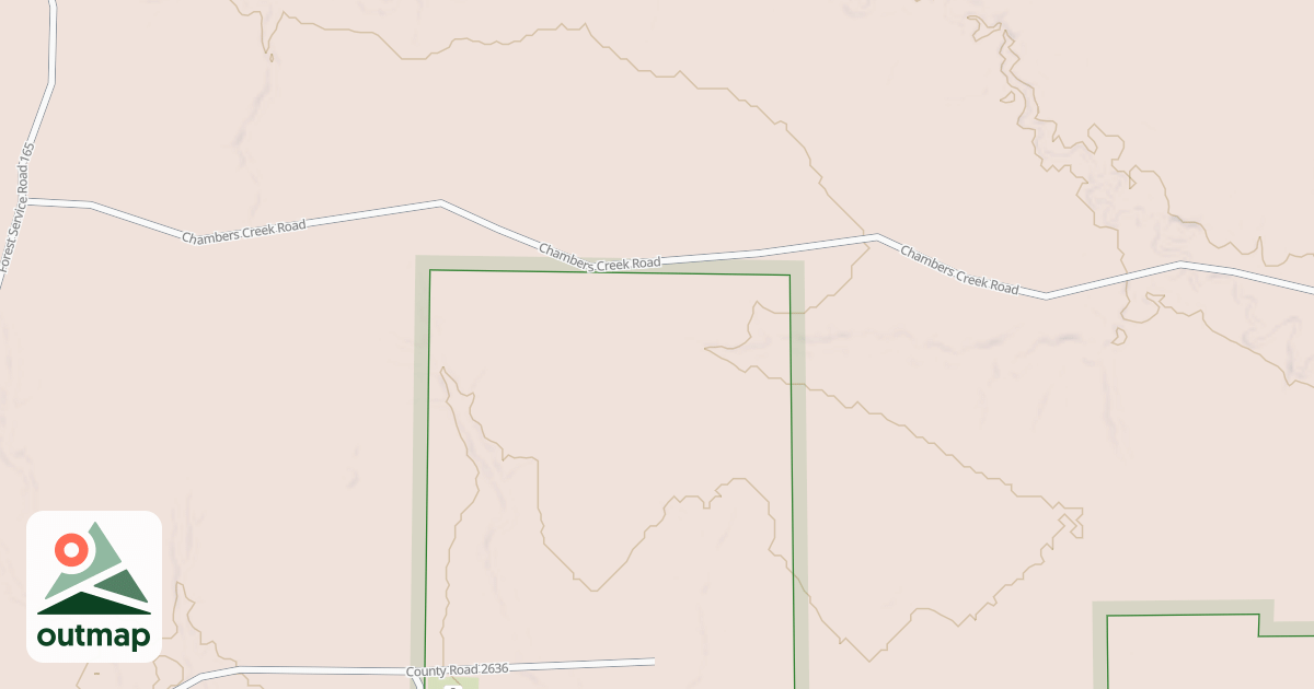 Map of CHAMBERS CREEK ROAD