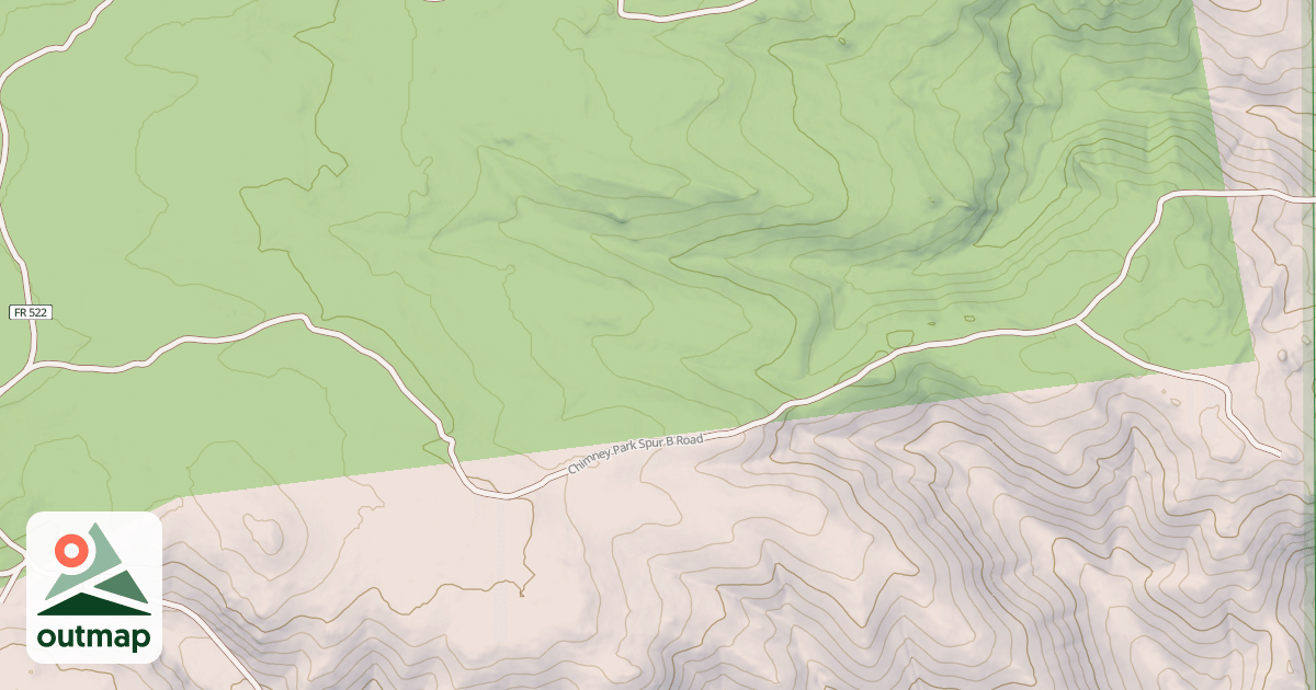 Map of CHIMNEY PARK SPUR B