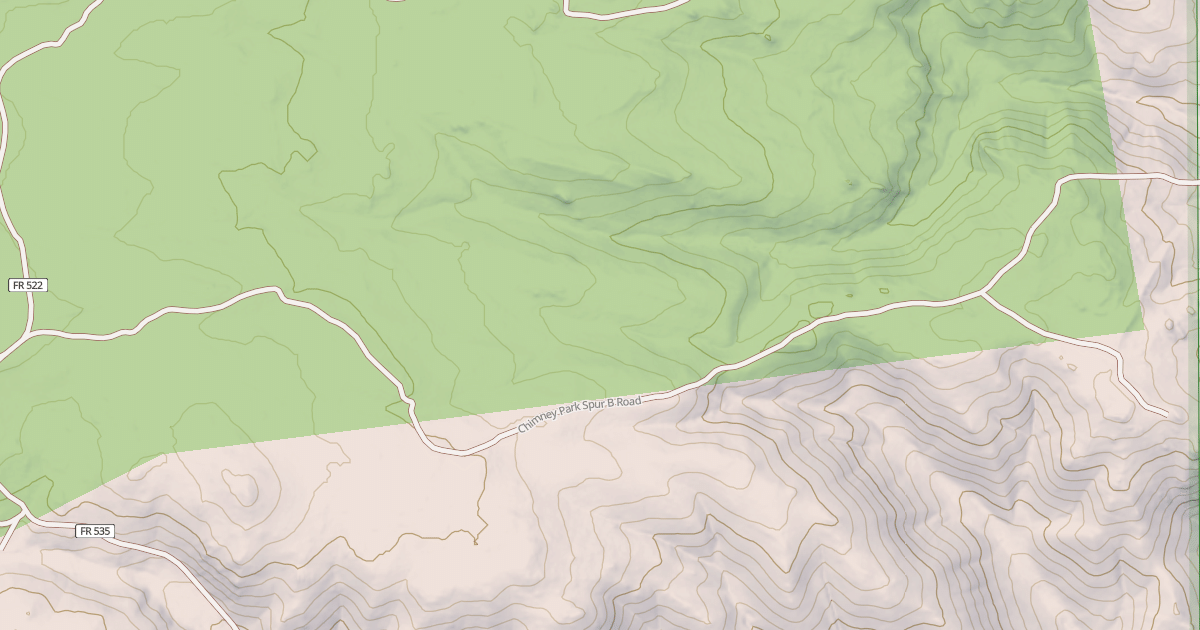 Map preview of CHIMNEY PARK SPUR B