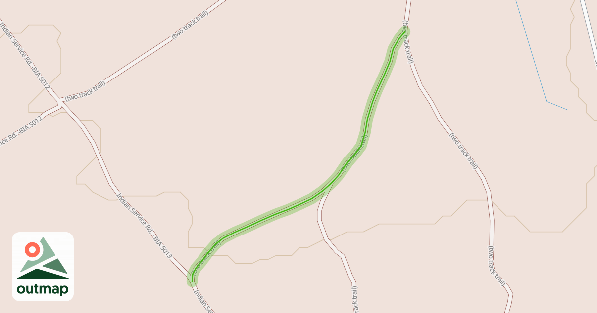 Map of (two track trail)