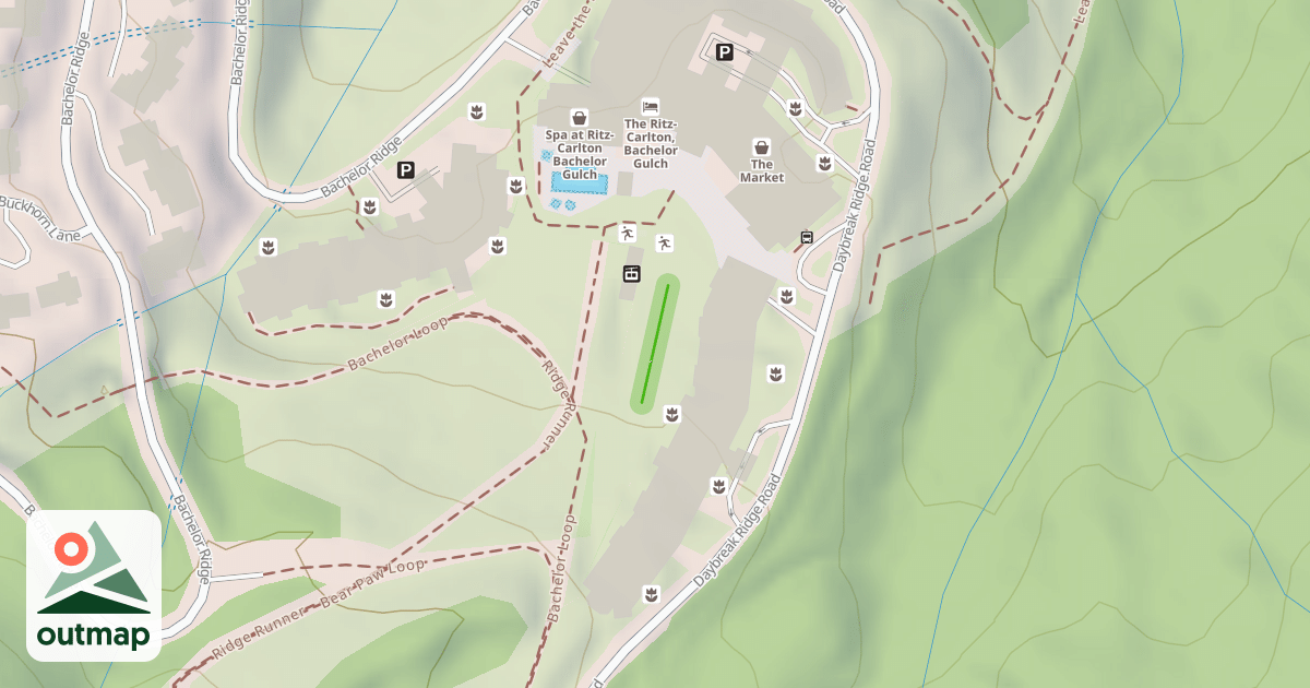 Map of Bachelor Gulch Ski School
