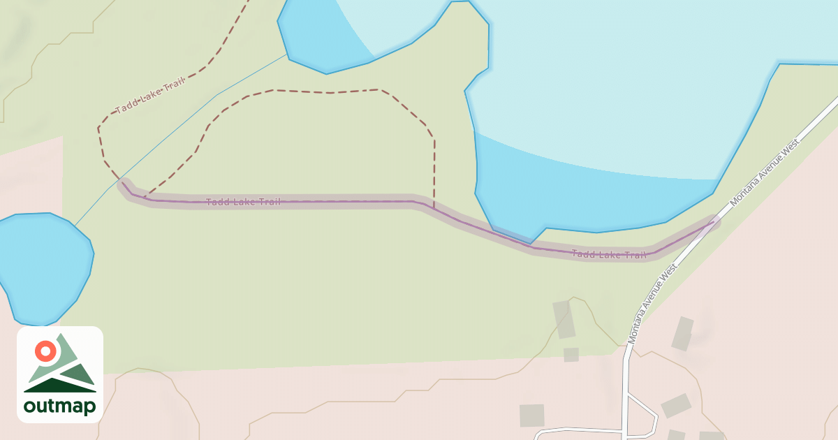 Map of Tadd Lake Trail