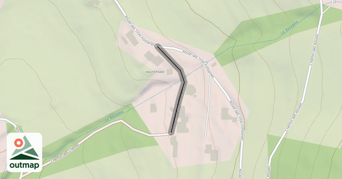 Map of Chemin de Hautephare