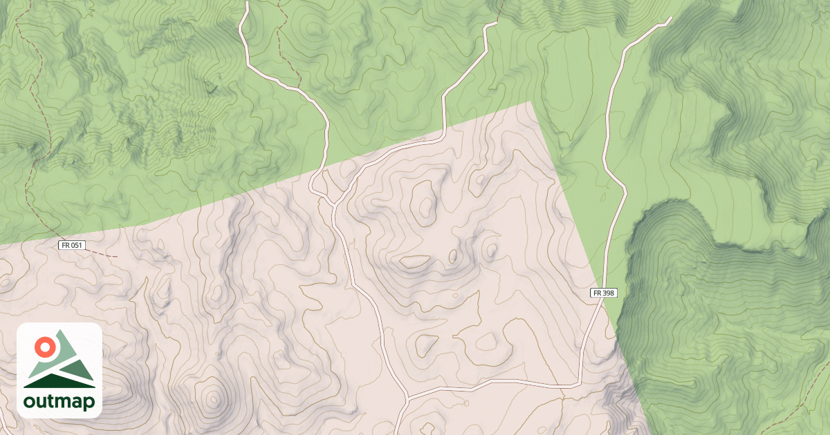 Map of USFS Motor Vehicle Use Map Roads {5316D82C-F787-40F3-9968-A7305D72761B}