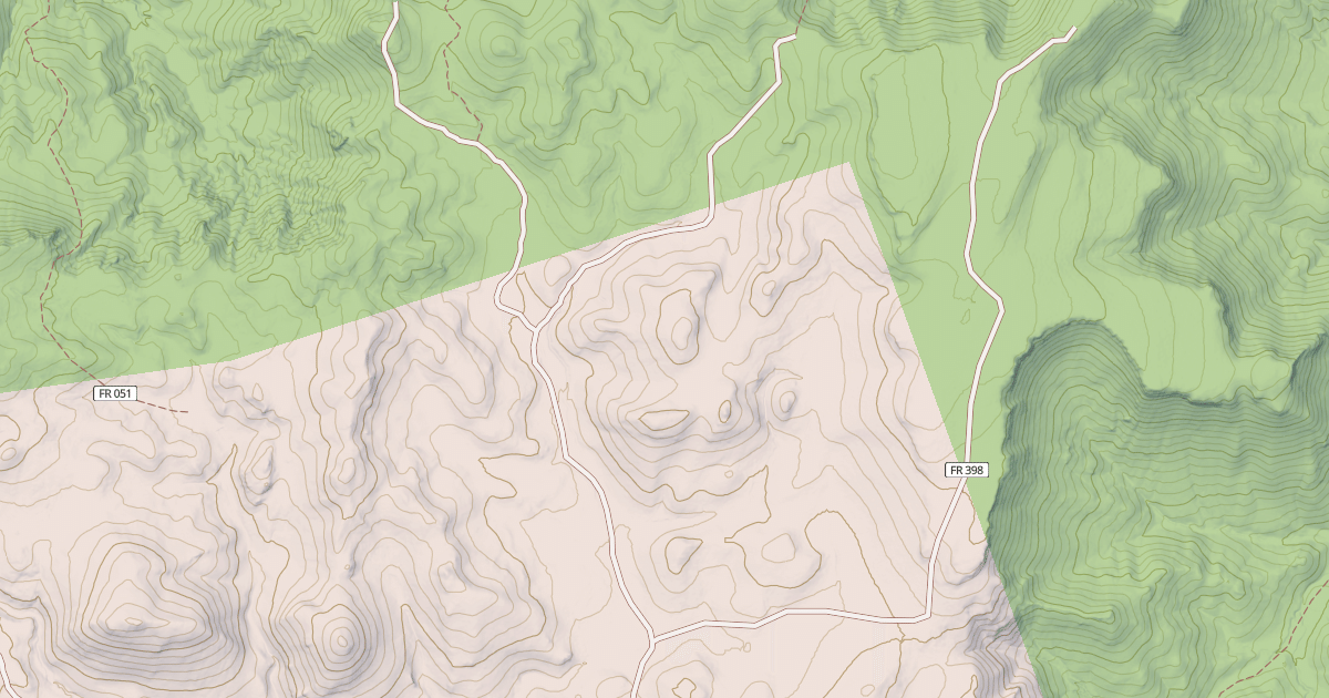Map preview of USFS Motor Vehicle Use Map Roads {5316D82C-F787-40F3-9968-A7305D72761B}