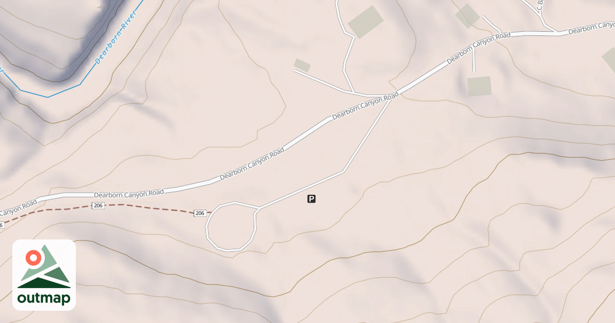 Map of DEARBORN TRAILHEAD