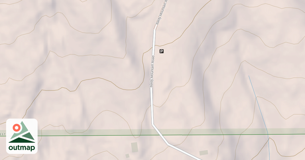 Map of BALDY MTN