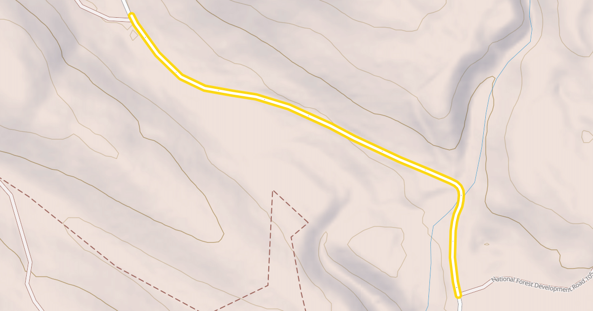 Map preview of National Forest Development Road 100