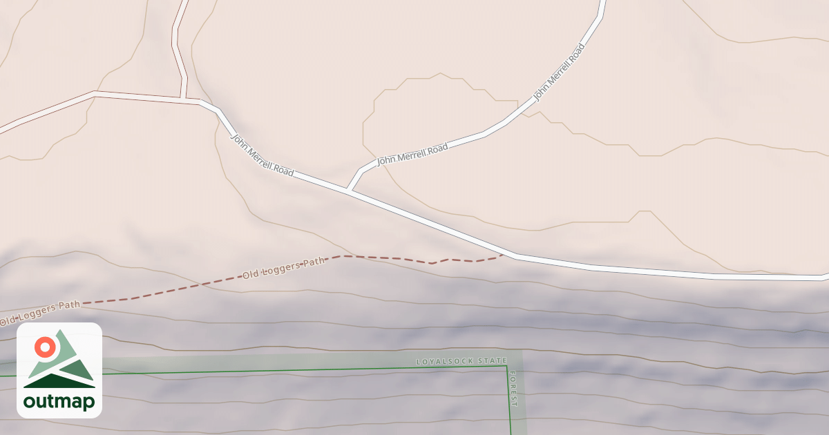 Map of Loyalsock State Forest & Worlds End State Park Snowmobile Trails