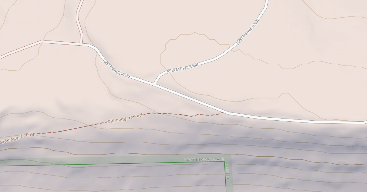 Map preview of Loyalsock State Forest & Worlds End State Park Snowmobile Trails