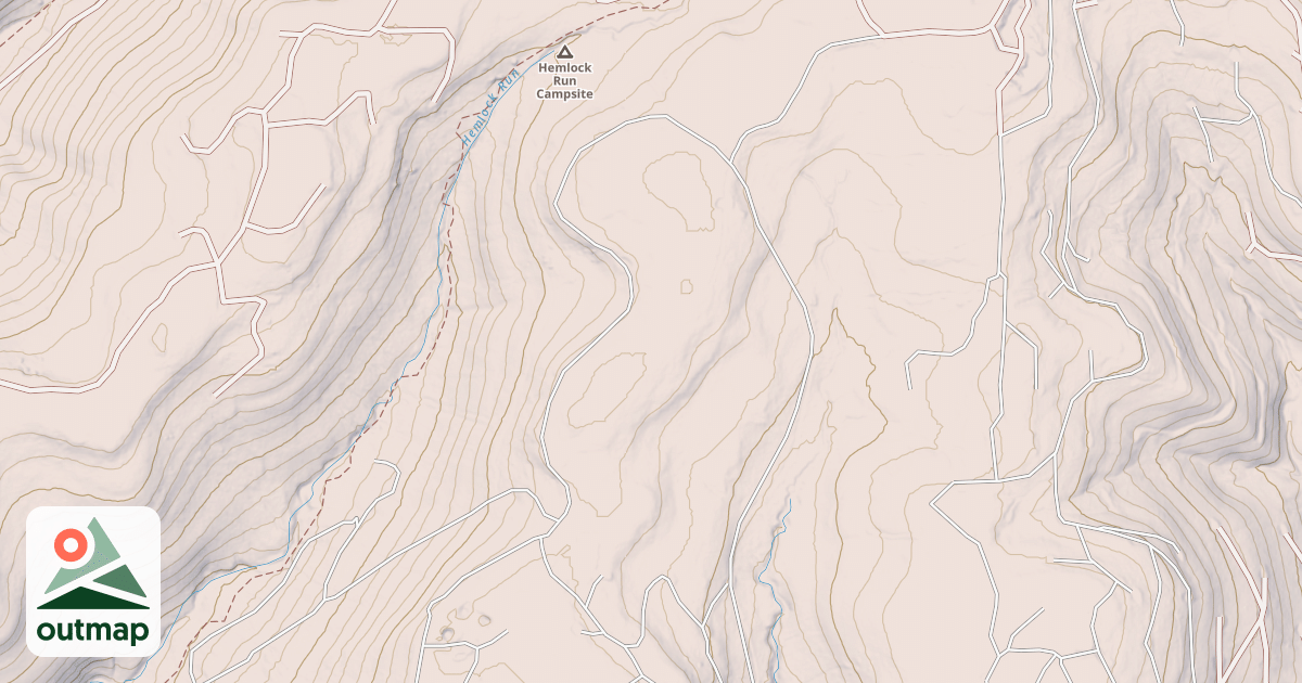 Map of BRIGGS RUN