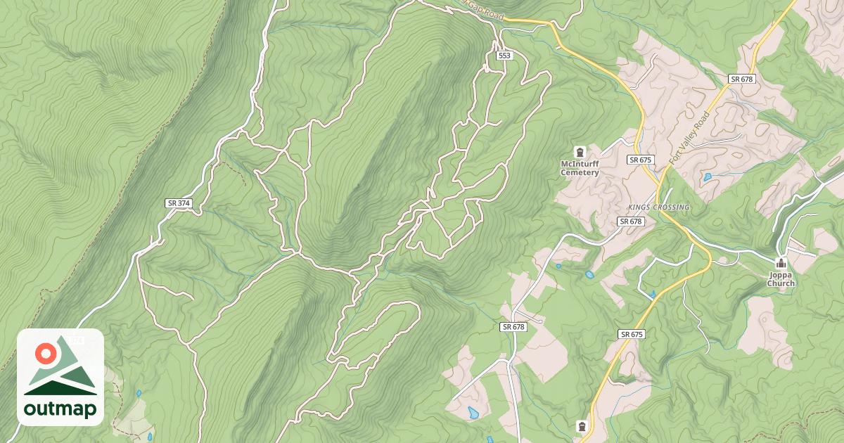 Map of TASKERS GAP