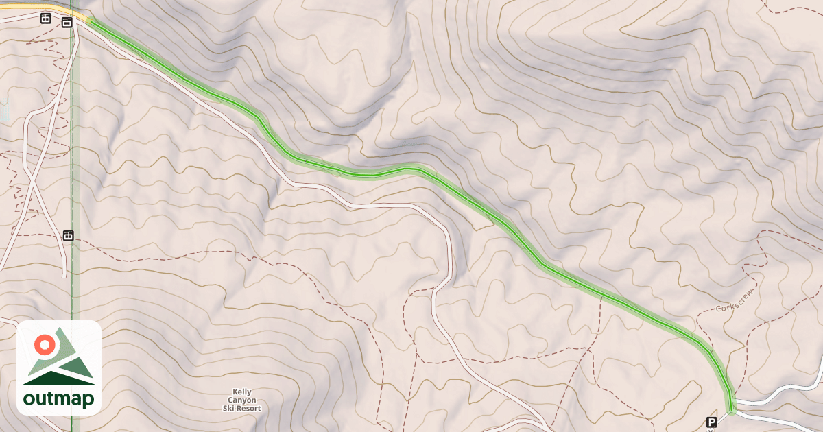 Map of Kelly Canyon Road