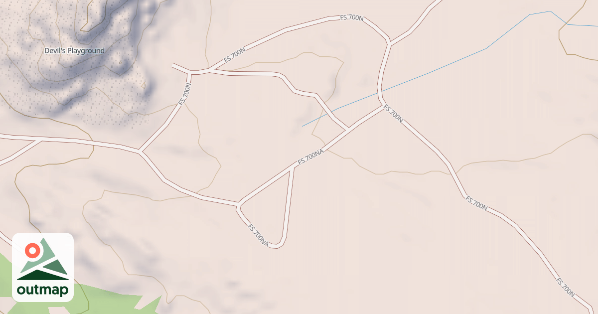 Map of DEVILS ROAD SPUR NA