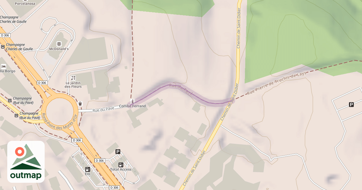 Map of Rue du Pavé