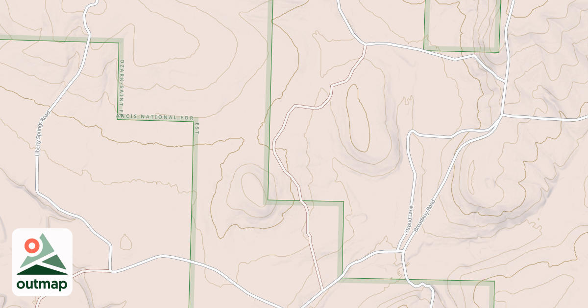 Map of USFS Motor Vehicle Use Map Roads {FA5DC517-2370-4CD1-912B-BBD16632E030}