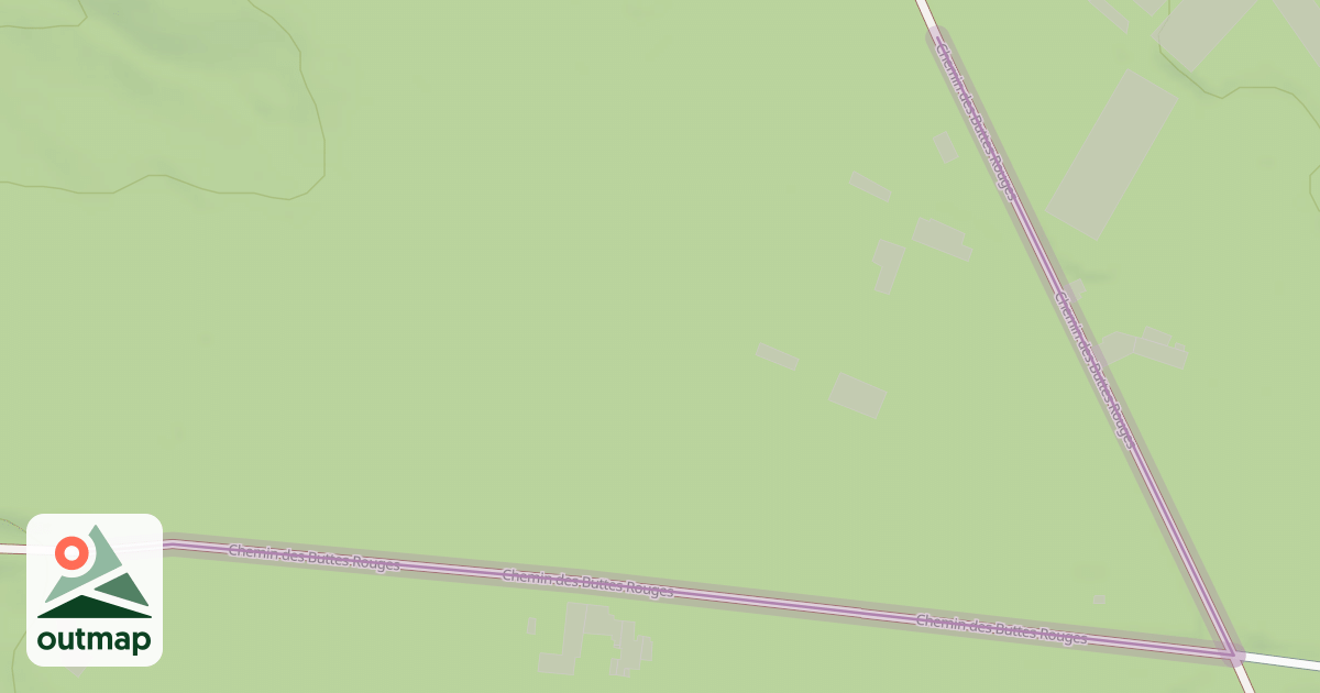 Map of Chemin des Buttes Rouges