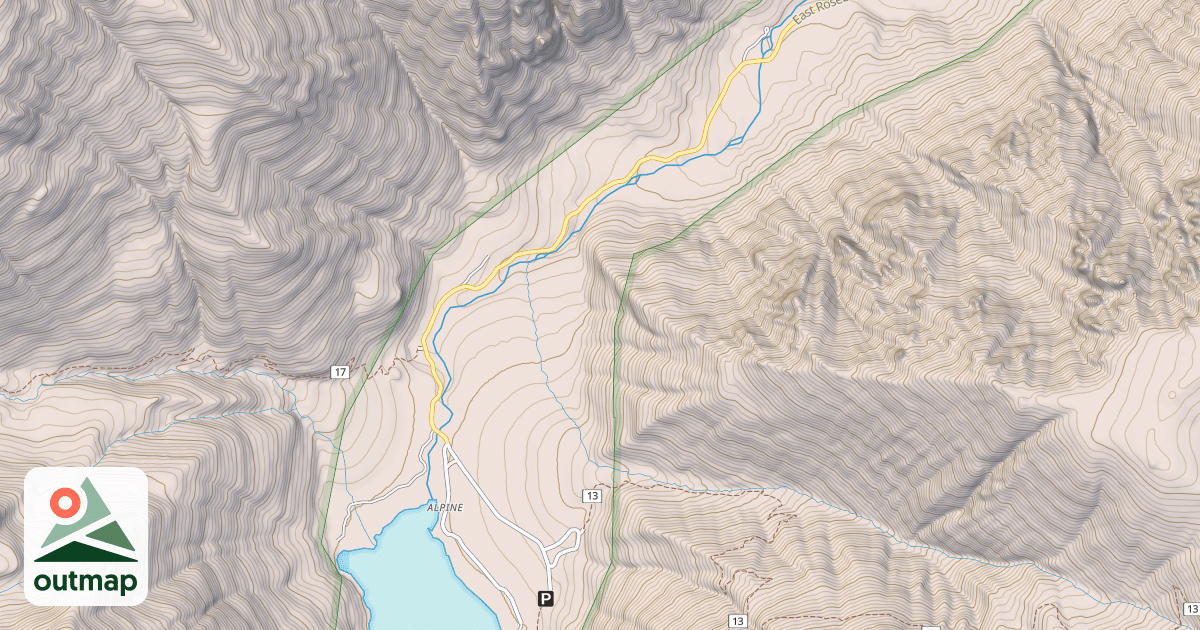 Map of EAST ROSEBUD