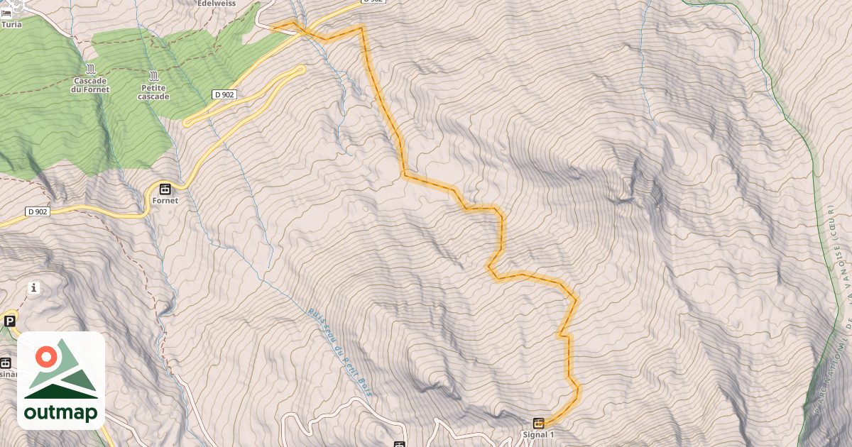 Map of Les Grands Vallons