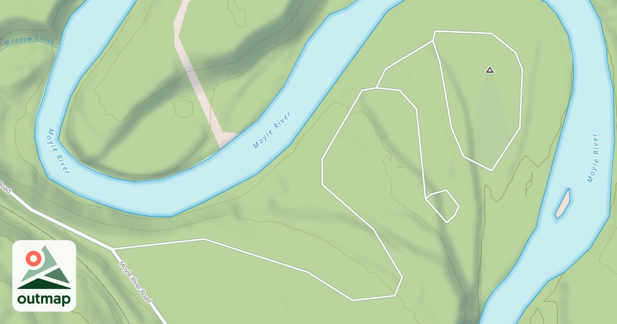 Map of MEADOW CREEK CAMPGROUND