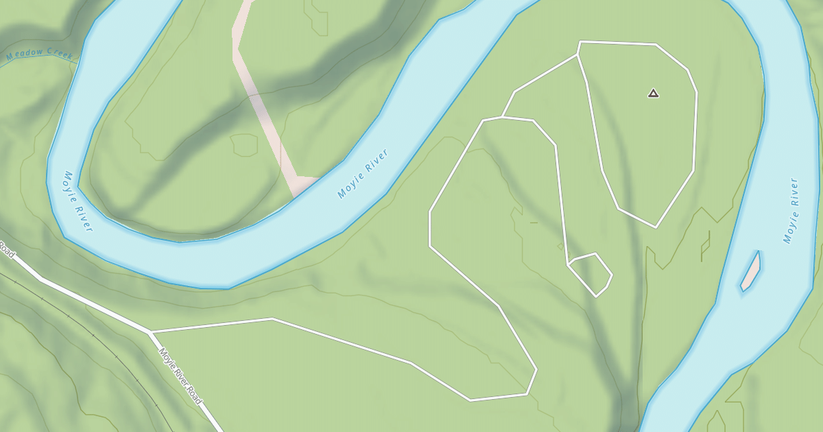Map preview of MEADOW CREEK CAMPGROUND