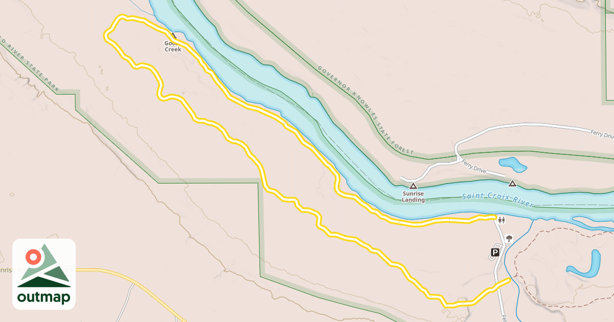 Map of Sunrise Trail