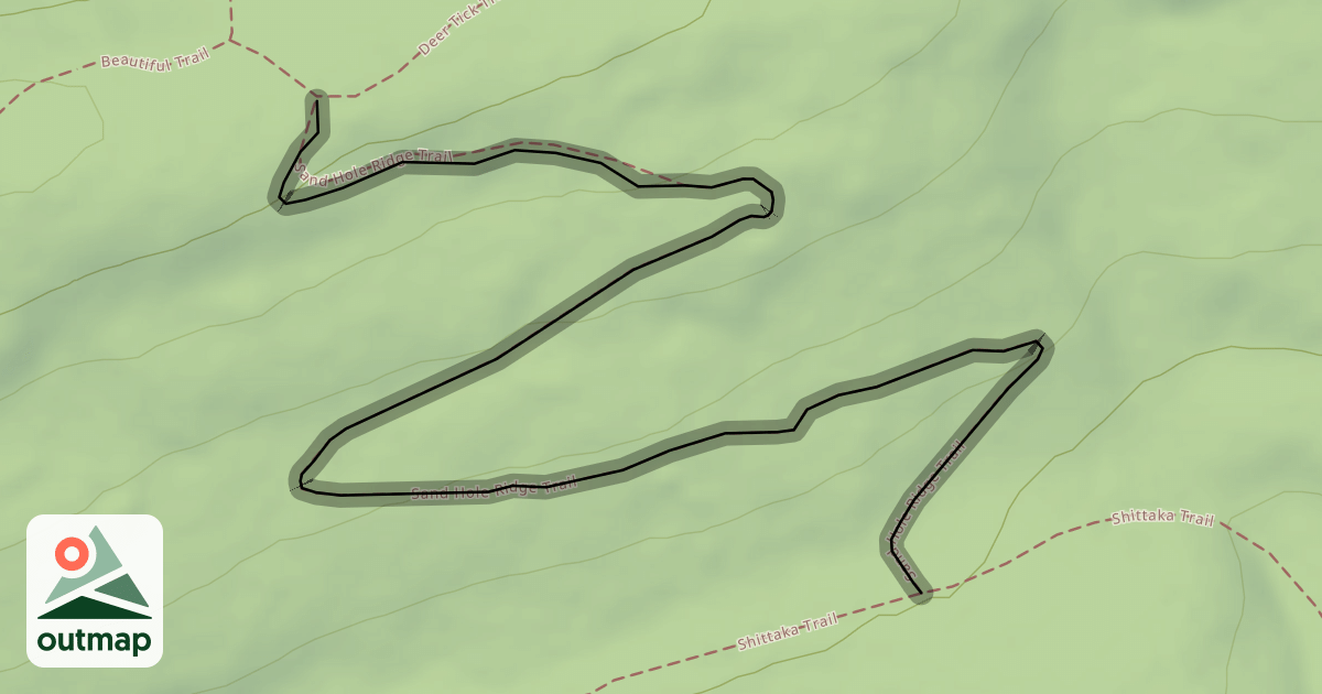 Map of Sand Hole Ridge Trail