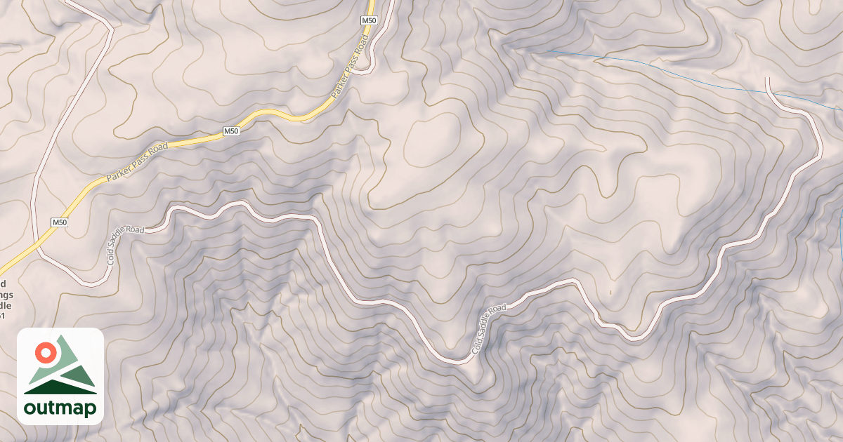 Map of COLD SADDLE