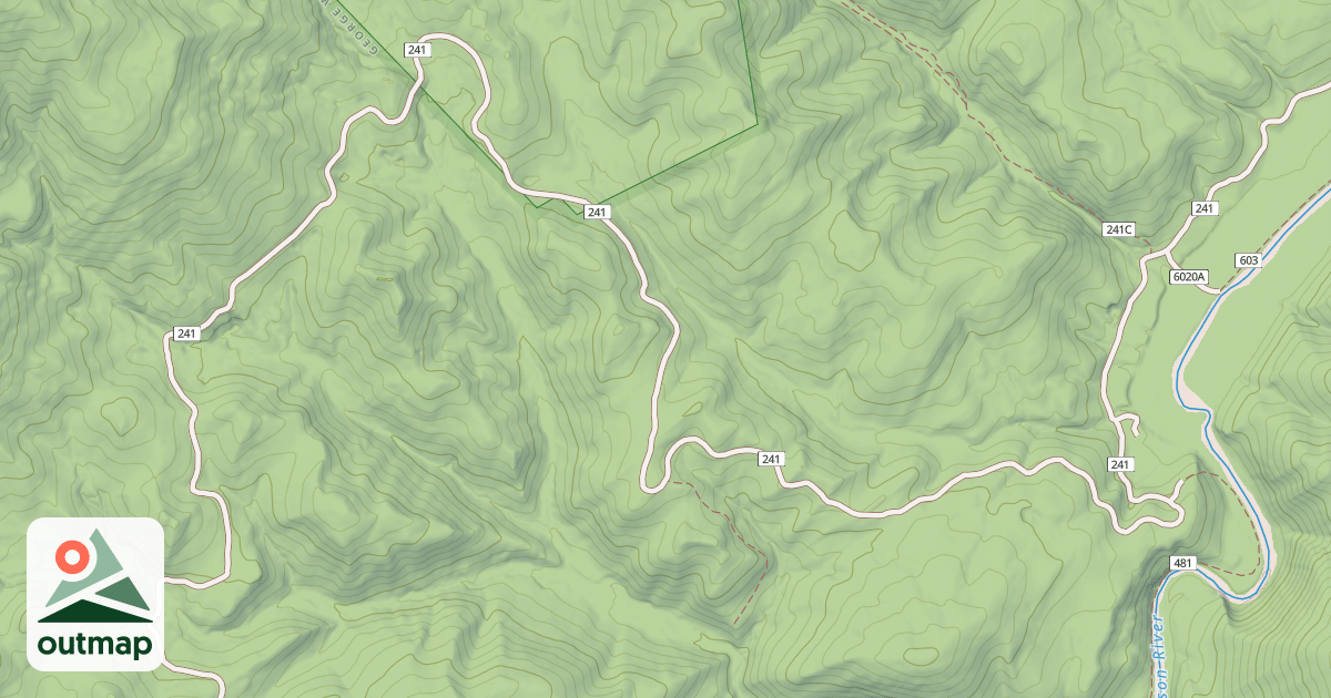 Map of HIDDEN VALLEY ROAD