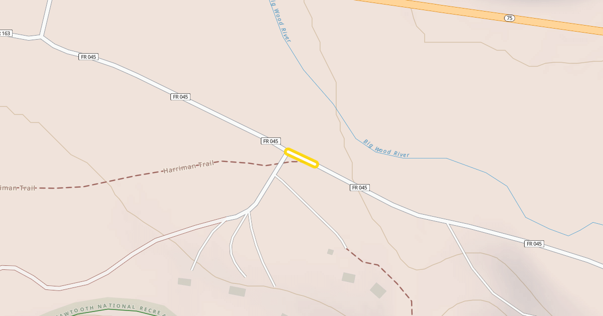 Map preview of North Easley Hot Springs Road