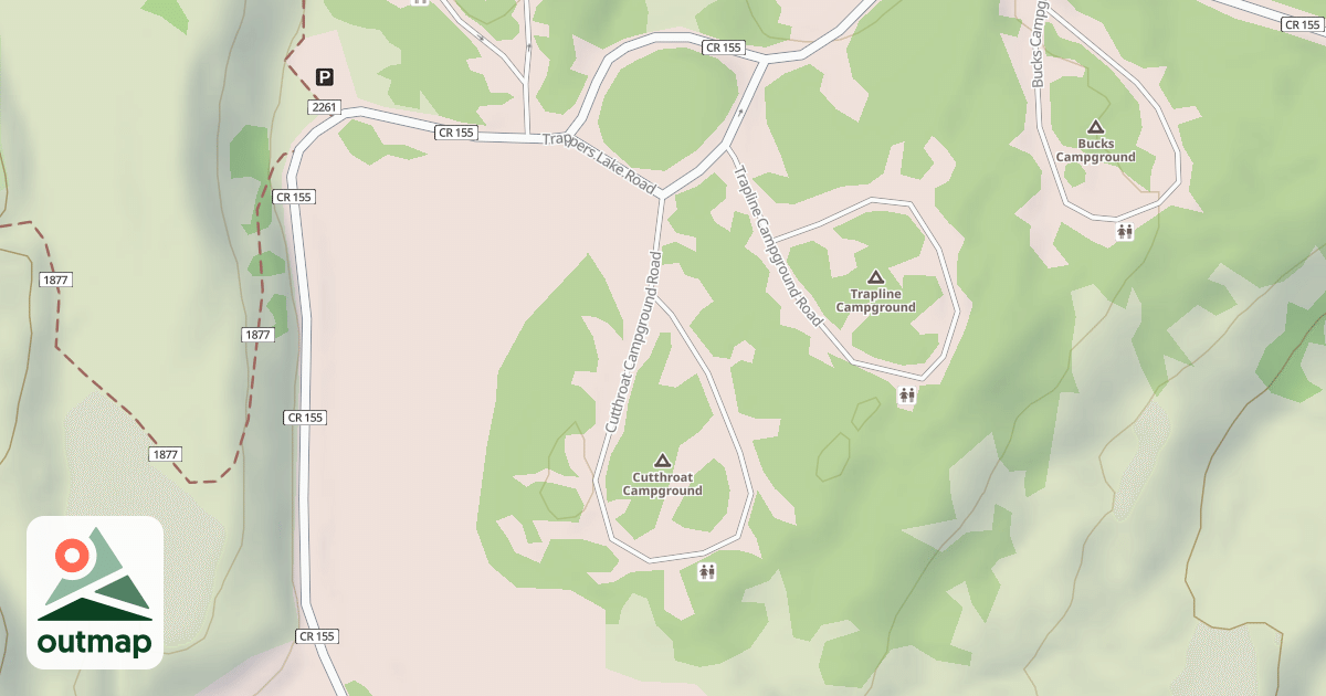 Map of CUTTHROAT CAMPGROUND