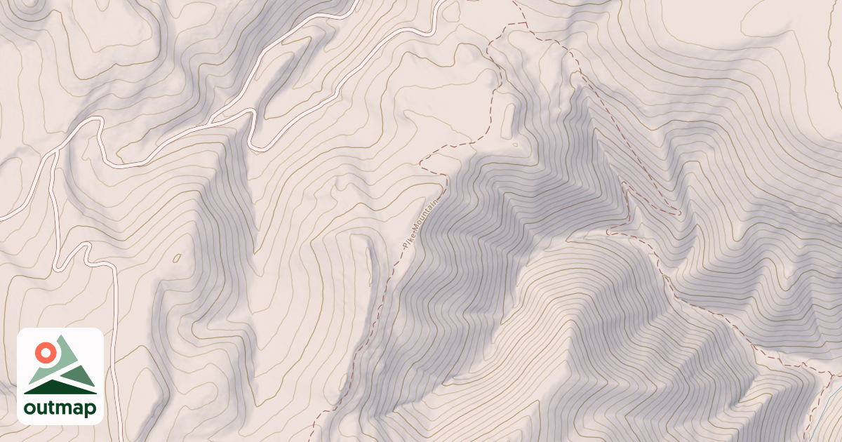 Map of Pike Mountain