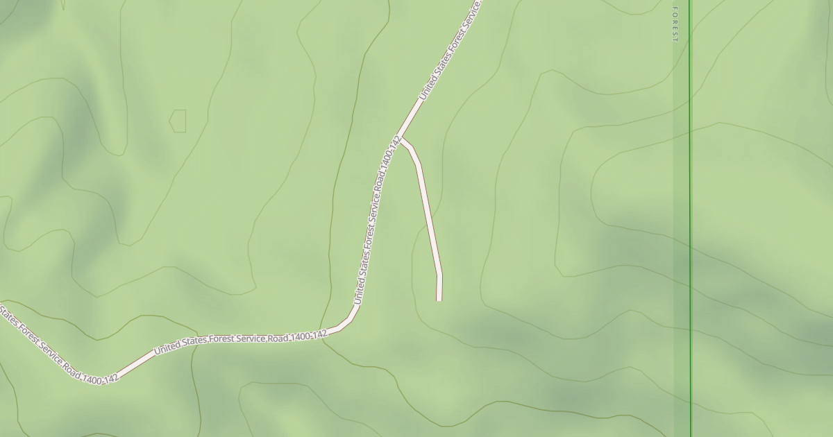 Map preview of USFS National Forest System Roads {88FED886-611A-4BEF-B97D-E9F6E80C2D70}