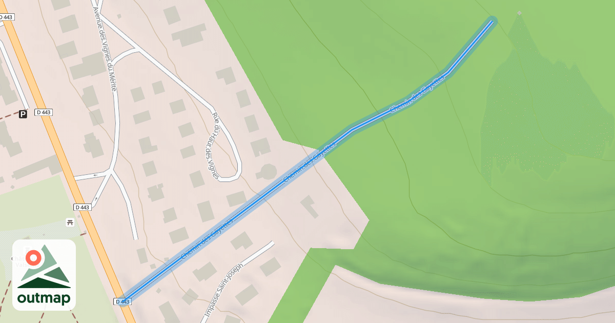 Map of Chemin des Gayettes