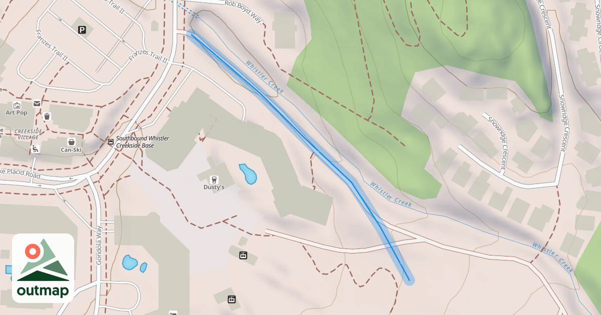 Map of Whistler Creek Ski Out