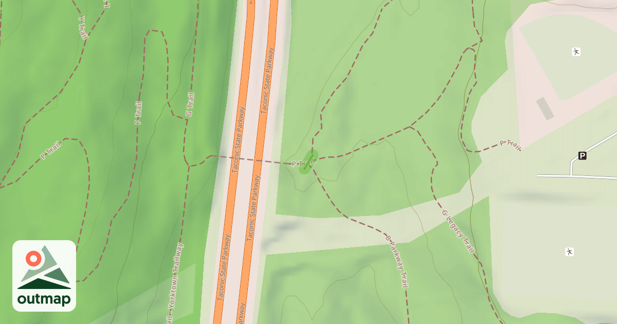 Map of Parkway Trail / Taconic Bridge Trail