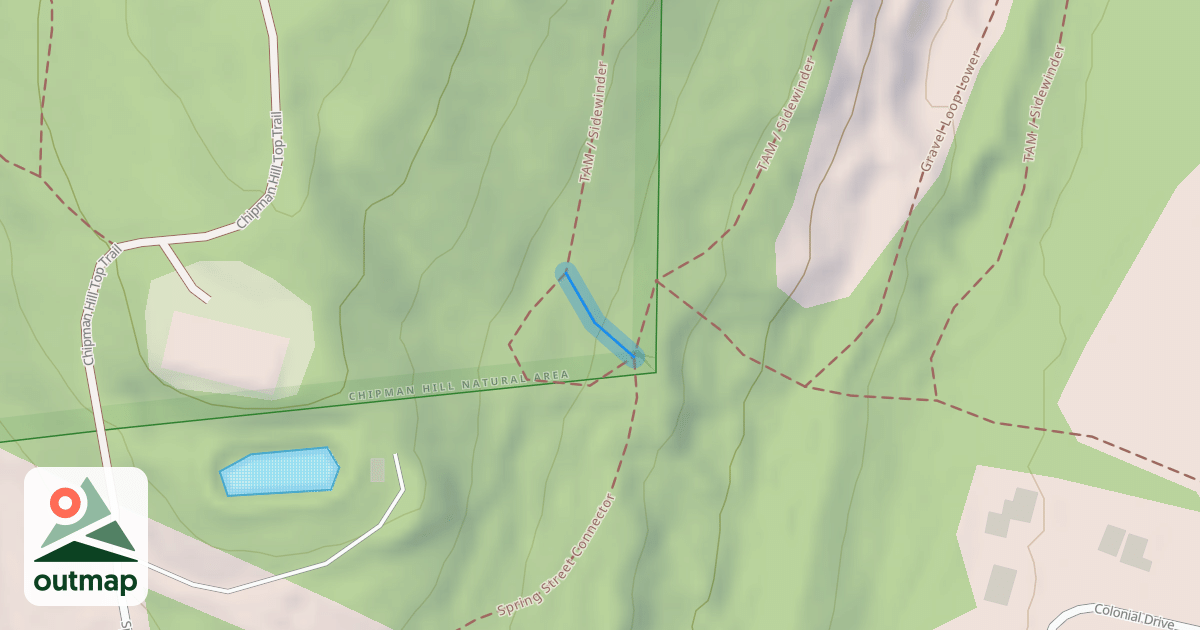 Map of Trail Around Middlebury